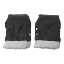 Warm Stroller Gloves Wind Water Resistant Universal Fit Most Baby Pram Stroller Anti-freeze Gloves for Cold Conditions Black