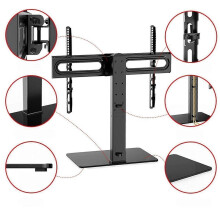 Tabletop TV Stand Universal TV Rack Height Adjustable for Bedroom Home