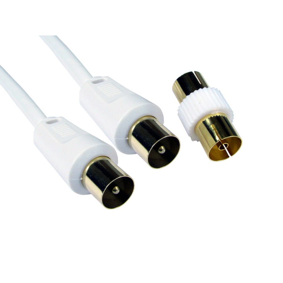 Cdl 20M Tv +Female Coupler - White 5055781226779