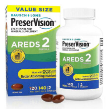 PreserVision AREDS 2 Formel + Multivitamin-Weichgelkapseln, 140 St.: NEI-empfohlene Zusammensetzung: Lutein, Zeaxanthin, Vitamin C & E, Zink, Kupfer