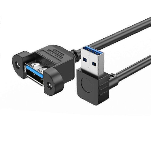 (2m Down) USB 3.0 Extension Cable USB 3.0 Male to Female With Screw Panel Mount for PC