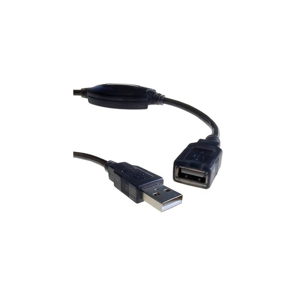 Cablenet 15M Usb 2.0 Type A Male - Type A Female Active Repeater Cable Black 5056750302517