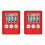 Digital Kitchen Timer, Timer, Egg Timer, Suitable for Work, Sports Timer, Game, Cooking Timer, 2 Pack Red 1