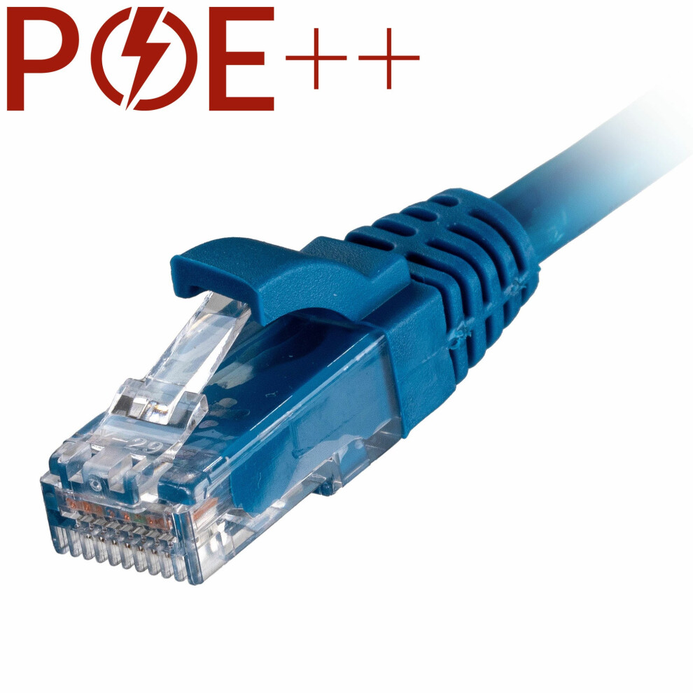 Cablenet 2.5M Cat6 Rj45 U/Utp Lsoh 24Awg Snagless Booted Patch Lead Blue 5056750325097