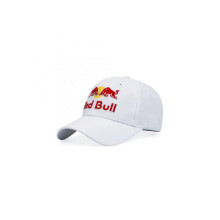 Unisex Adults Adjustable Red Bull Embroidery Cotton Baseball Hats Cap-White-