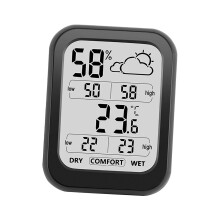Thermometer Hygrometer LCD Display Thermometer Accurate Mini Portable Multipurpose Digital Humidity Meter Indoor with Weather