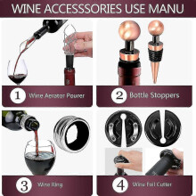(Blue) Wine Opener With Foil Cutter Gift Set For Wine Lovers |wine Pump Air Pressure Wine Bottle Opener-Yvan