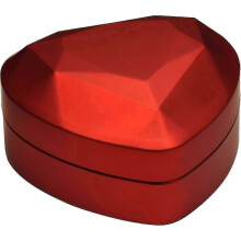 Luxury Heart Shaped LED Ring Box for Proposals, Weddings, Engagements, Birthdays & Holidays - Red Light Gift Box