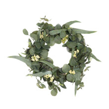 Artificial Eucalyptus Wreath Fake Leaves Door Hanging Garland Party Decor