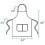 12pcs Plain Bib Aprons with 2 Pockets Unisex Commercial Apron Bulk 2