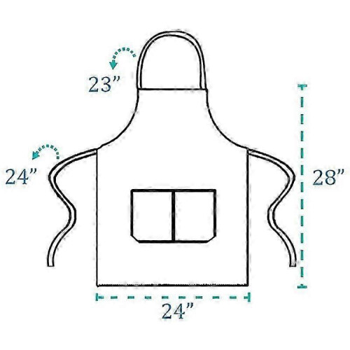 12pcs Plain Bib Aprons with 2 Pockets Unisex Commercial Apron Bulk 1