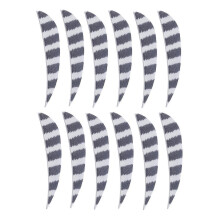 6x12x 3" Turkey Feather Arrow Fletches Archery Bow Right/Left Wings White