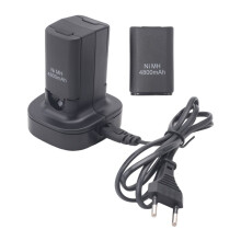 Station D'Accueil A Double Chargeur Avec 2Pcs 4800Mah Batterie Rechargeable Led Lumiere De Charge Pour Le Controleur 360 Prise Eu
