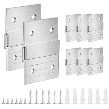 1 Set 5In French Cleat Hanger Heavy Duty Metal Hanger Photo Rack Art Frame Wall Hardware Z-Barfor Hook Mirror