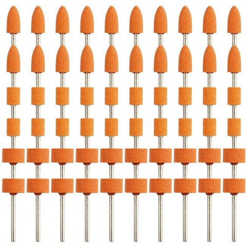 60Pcs Sanding Bits for Rotary Tool, Strong Grinding Stones Bits with 1/8In Shank, Aluminum Oxide Sanding Accessories