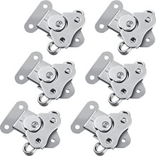 304 Stainless Steel Draw Butterfly with Keeper and Spring Twist Lock for Case, Assembling Boxes, (6 Pieces)
