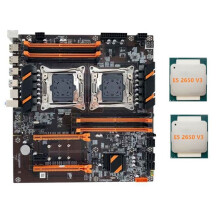 X99 Dual CPU Motherboard Support DDR4 ECC Memory Maximum Support 256G LGA2011 Motherboard con 2XE5 2650 V3 CPU