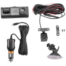 3 Camera Lens Auto DVR 3-Kanaals Dash Cam HD 1080P voor en Achter Binnen Dashcam Videorecorder Nachtzicht