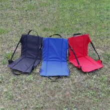 Multifunctional Camping Folding Cushion with Backrest Outdoor Stadium Grass Beach Chair Camp Rest C-Yvan