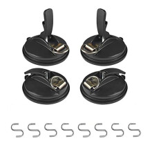 4Pcs Heavy Duty Suction Cup Anchor Strong Suction Cups with Hooks for Fixing Car Awnings, Smoothing  Glass/Tiles