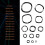320Pcs Carbon Steel Compression Type Wavy Wave Crinkle Spring Three Wave Washers Assortment Kit 5