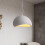 50CM Creative Personalized Chandelier Indoor Ceiling Light E27 Retro Pendant Light Modern Grey Pendant Lights 3