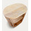 Japandi Solid Wood 2-Tier Round Slatted Side Table 6
