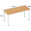 55 inch Computer Desk Computer Table Writing Desk Workstation Office Desk 6