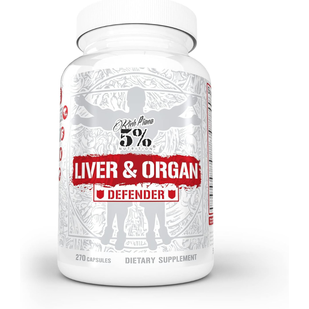 5% Nutrition Multi-Organ Support Complex With Nac, Milk Thistle, Saw Palmetto - 270 Caps