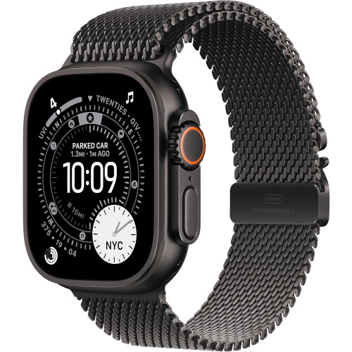 Apple Apple Watch Ultra 3 GPS + Cellular 49mm Μαύρη Θήκη Τιτανίου MF1Q4 M Μαύρο Titanium Milanese Loop