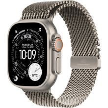 Apple Watch Ultra 3 GPS + Cellular 49 mm Cassa in Titanio Naturale MF0E4 L Maglia Milanese in Titanio Naturale
