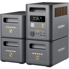 AFERIY 1800W Portable Power Station 4096Wh, Expandable to 5120Wh LiFePO4 Solar Generator & 1H Fast Charging, 9 Outputs, with App
