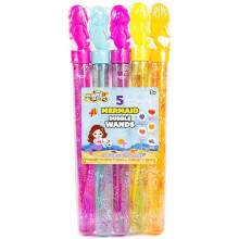 Pack of 5 Fruit Scented Mermaid Bubble Wands 118ml