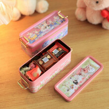 (Chinese pastry box) Retro Designs Metal Tin With Latches Lid Kitchen Storage Container For Sweets Biscuits Gifts Multicolor