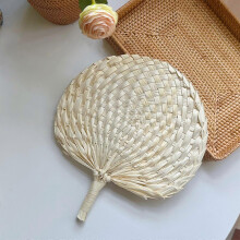 (2) Artisanal Craft Natural Fan Handmade Lightweight Elegant Palms Leaf Handheld Fan For Indoor Cooling Traditional Festival