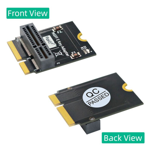 M.2 NGFF E-Key to E- Key Convert Adapter Card for AX200/201/210 WiFi Card Vertical Installation 1