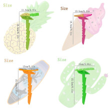 (Pineapple) Multipurpose Sand Peg Clip Heavy Duty UBS Tent Clamps for Beach Camping Backpacking Hiking Essential Multicolor