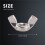 M6 Thread Dia Stainless Steel Wing nut Butterfly Wing Nuts 10 Pcs 7