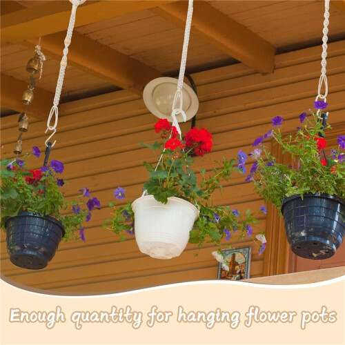 12 PeçAs ConectáVel Macrame Planta Cabide Extensor Vaso de Plantas Extensor Macrame Planta Titular Artesanal Pendurado Tecido 2