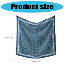(Style 1) Women's Hijab Headscarf Easy Wear Breathable Head Scarf for Busy Modern Girls Lady Large Square Kerchief 110cm