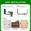 Adjustable Door Barricade Brackets, Heavy Duty Door Security Bracket, Drop Open Bar Holder for Security 5