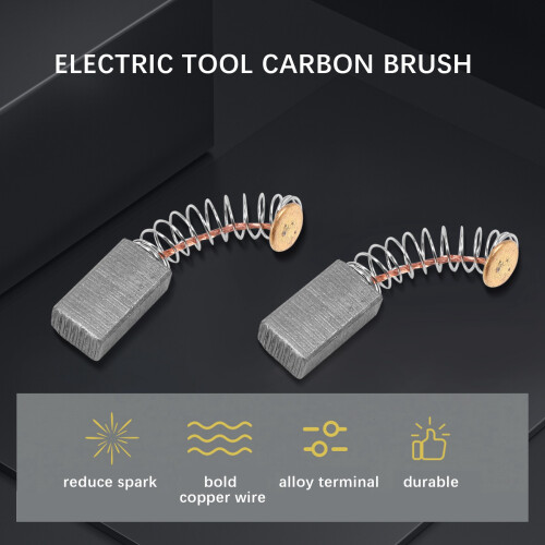 8 Pcs 5 x 8 x 14mm Carbon Brush Replacement for Electric Angle Grinder 2