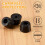 Rubber Anti Vibration Isolator Absorber Base Foot Pad 20Pcs Black 2