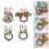 (4074 light blue) Distinctive Easters Wreath Elegant Easters Rabbit Wreath with Eggs and Flowers Perfect for Front Door or Window Display 1