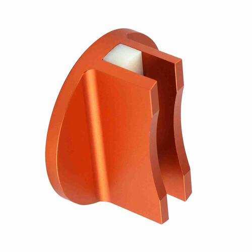 Solid Aluminium MagPad Jacking Pad Orange
