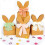 (12, 2) 12Pcs Easter Gift Boxes with Decorative Ribbon Recyclable Paper Easter Eggs Container for Candy Desserts Holder Case Multicolor 1
