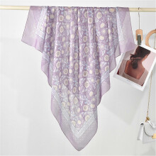 (Style 9) Women's Hijab Headscarf Easy Wear Breathable Head Scarf for Busy Modern Girls Lady Large Square Kerchief 110cm