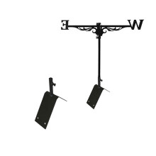 Metal Roof Wind Vane Rack Adjustable Ridge Mount Accurate Wind Direction Indicators for Homes Offices Outdoor Activities