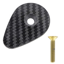 (gold titanium screw) Upgrades Steel Screw Top Cover Carbon Fiber Headset Top Cap with Screw for F12  Bike Handlebar Durable Cycling Parts