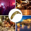 Disco  Banana Shape  Home Decor Table Bar Stage Rotating Disco Fruit Decoration Accessories Silver 3